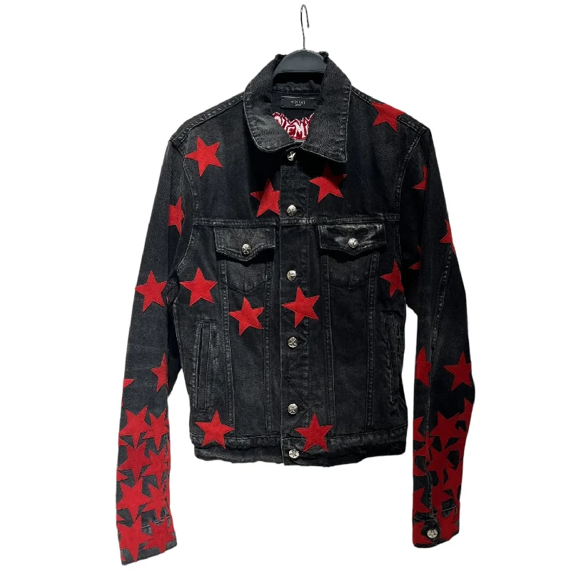 Commuter Jackets for Work and Travel-AMIRI/Denim Jkt/L/Denim/BLK/STAR DENIM JACKET