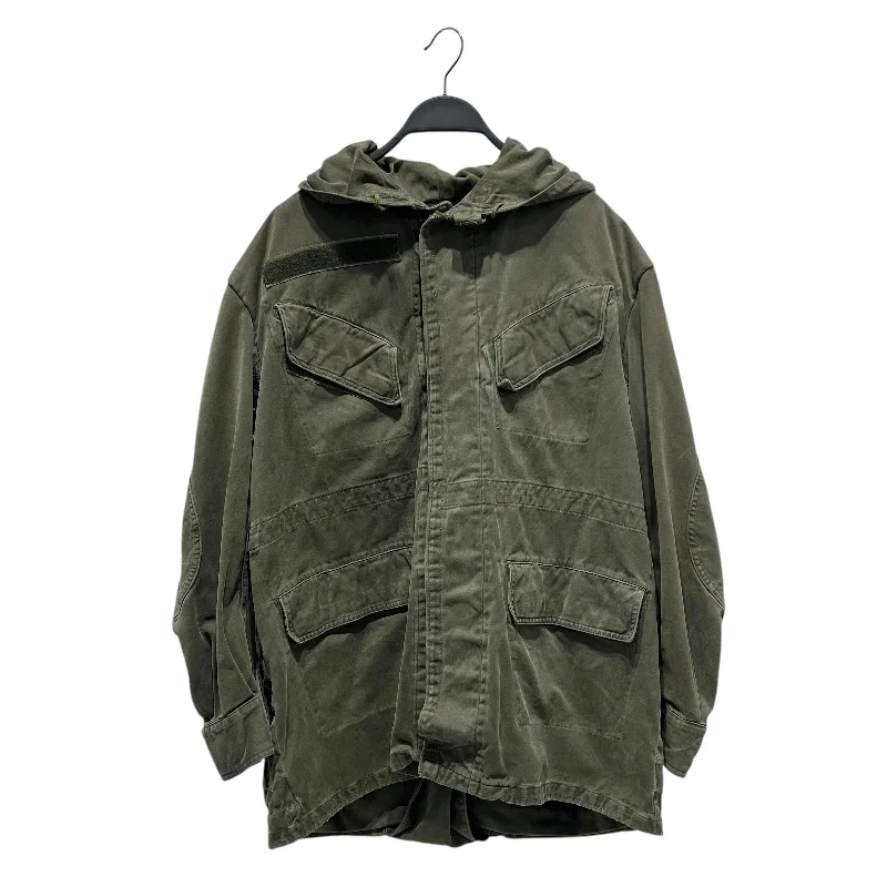 Waterproof Outdoor Jackets for Hiking-MILITARY/Vintage/Military Jkt/L/Cotton/GRN/BELGIAN FIELD JACKET