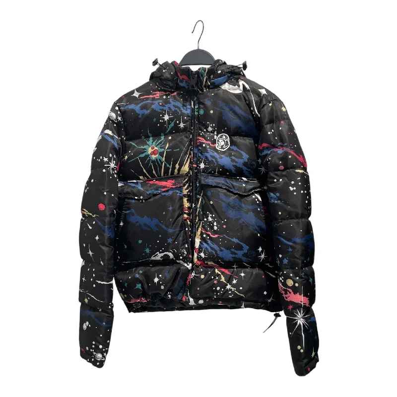 Casual Hooded Jackets for Relaxed Days-BILLIONAIRE BOYS CLUB/Puffer Jkt/S/Nylon/BLK/All Over Print/Infinite Jacket