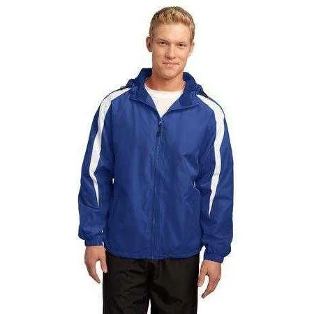 Reflective Jackets for Visibility at Night-Fleece-Lined Colorblock Jacket