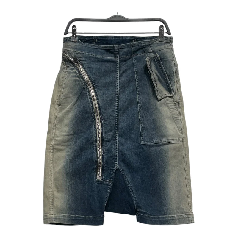 Stylish Summer Shorts for Vacation-Rick Owens/Shorts/S/Denim/IDG/Graphic/AIR CUT/HUSTLER