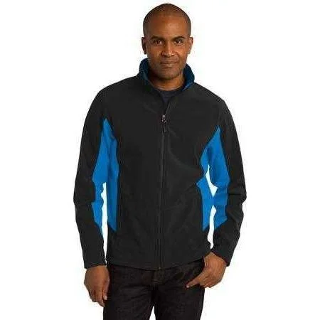 Insulated Parkas for Snowy Days-Mens Core Colorblock Soft Shell Jacket