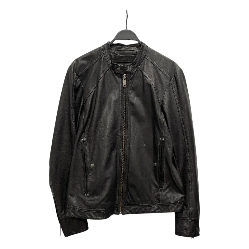 Cozy Jackets for Weekend Wear-DIESEL/Leather Jkt/XL/Leather/BLK/LEATHER JACKET