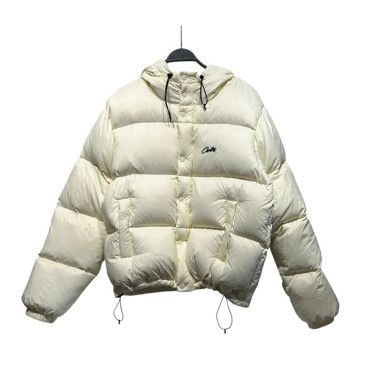 Parka Jackets for Extreme Cold-Corteiz/Puffer Jkt/M/Nylon/CRM/BOLO JACKET V2