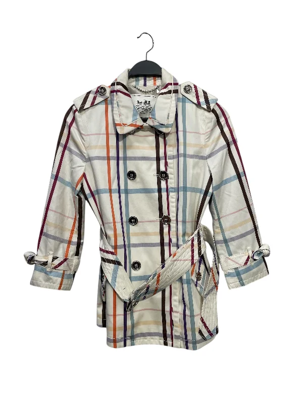 Light Jacket for Easy Layering-COACH/Jacket/8/Plaid/Cotton/MLT/