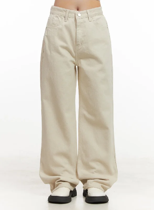 Quick-Dry Pants for Summer Adventures-Fleece-Lined Wide-Leg Trousers CJ515