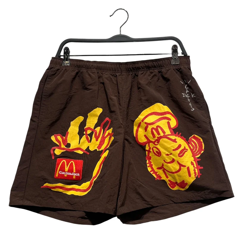 Casual Cargo Shorts for Hiking and Travel-CACTUS JACK/Shorts/LG/Nylon/BRW/MCDONALDS