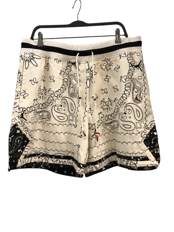 Outdoor Shorts for Camping and Adventures-JORDAN/Shorts/XL/Polyester/WHT/Paisley/