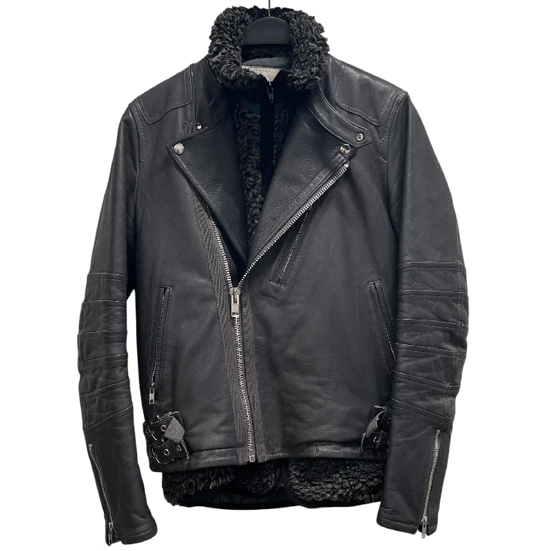 Reflective Jackets for Visibility at Night-Sacai/Leather Jkt/M/Leather/GRY/Biker-double jacket