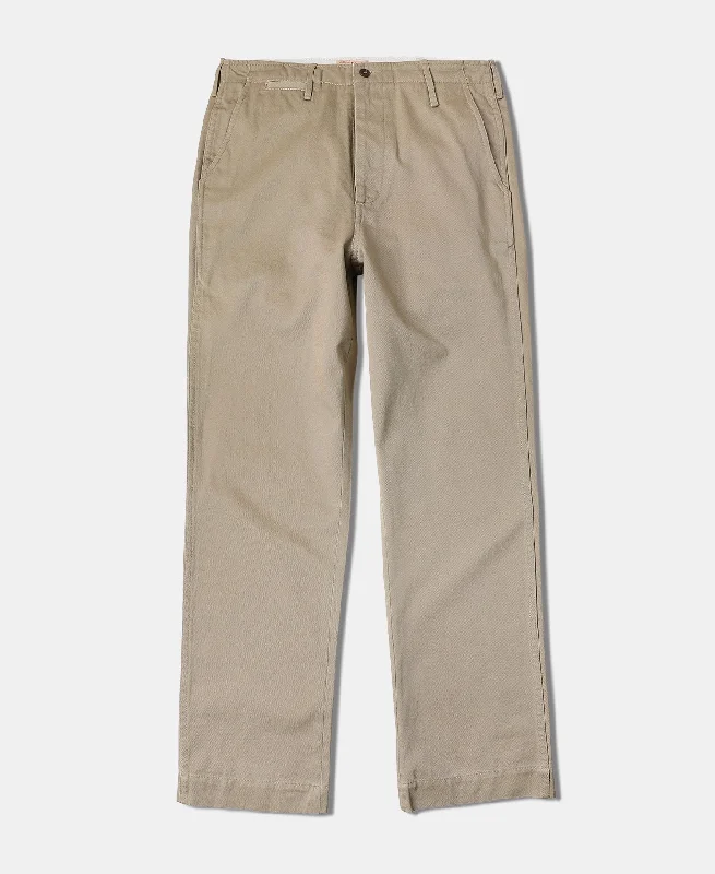 Relaxed Fit Pants for Ultimate Comfort-1950s US Army Officer Chino Trousers