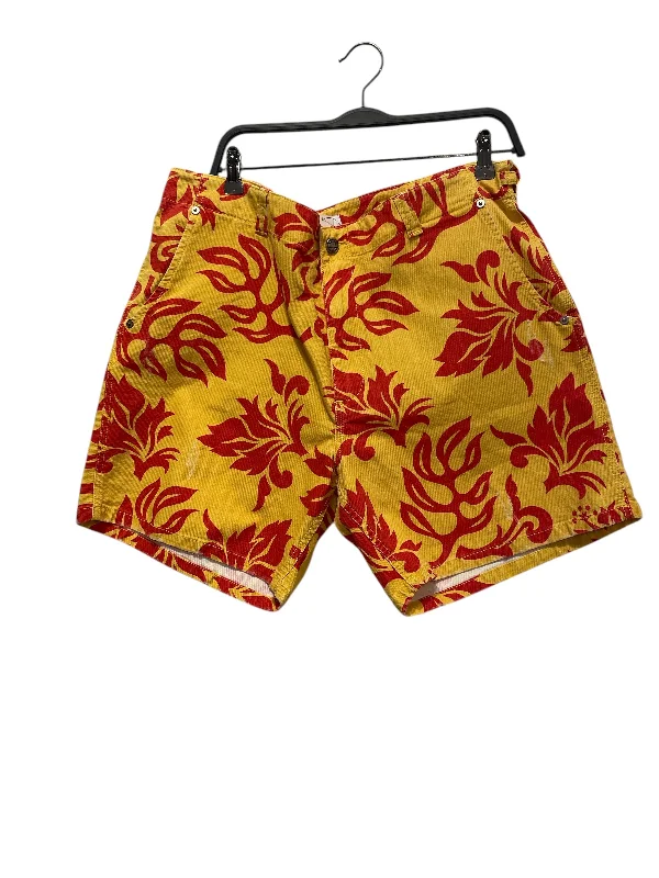 Board Shorts for Relaxed Beach Days-ERL/Shorts/XL/Cotton/GLD/All Over Print/