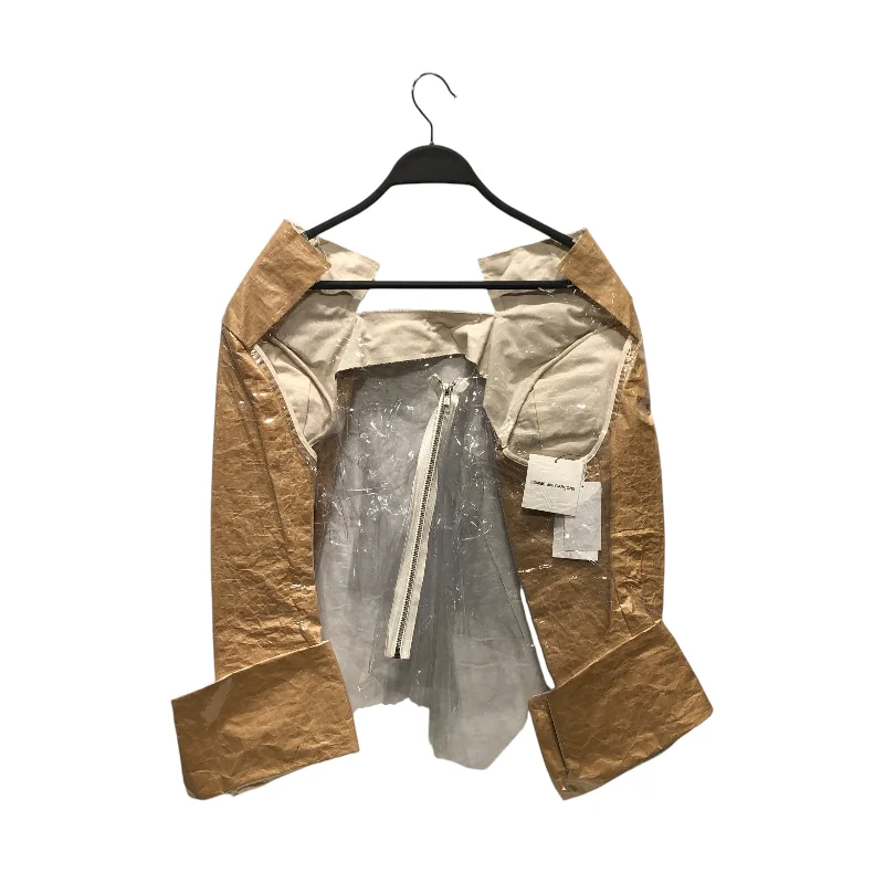 Soft Leather Jackets for Sleek Fashion-COMME des GARCONS/Jacket/M/CLR/PAPER / POLYVINYL CHLORIDE ZIP