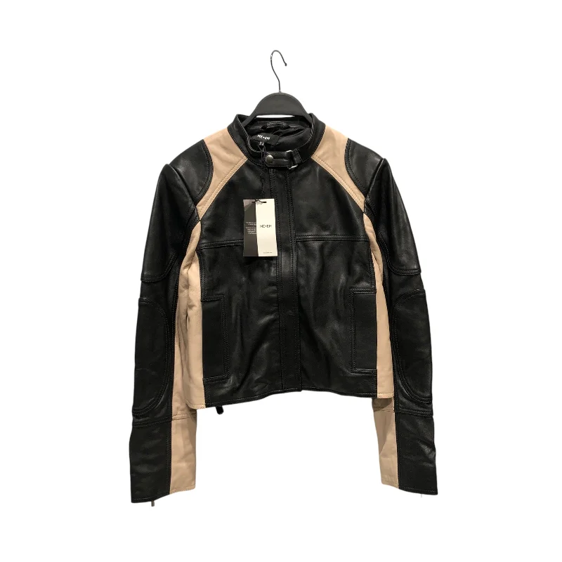 Water-Resistant Jackets for Outdoor Sports-ME+EM/Leather Jkt/8/Leather/BLK/motocross jacket